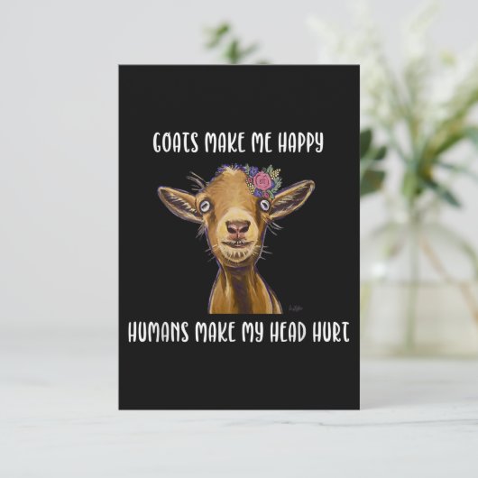 ヤギは私を幸せにする、ヤギの恋人 エンクロージャーカード (スタンド正面)