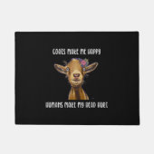 ヤギは私を幸せにする、ヤギの恋人 ドアマット (正面)