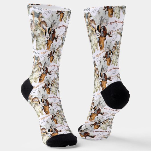 ヤギは自分のヤギが大好き ソックス (傾斜あり)