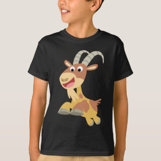 ヤギは行きます!! (かわいい漫画のヤギの)子供のTシャツ Tシャツ