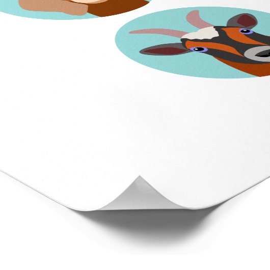 ヤギは頭を生む ポスター (角)