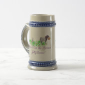 ヤギは食べ茶ゼリー豆を使わない ビールジョッキ (正面左)