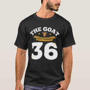 ヤギは36歳から36歳の誕生日ヤギテーマ Tシャツ