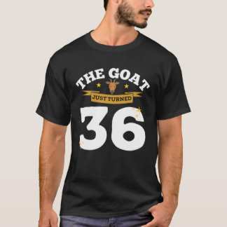 ヤギは36歳から36歳の誕生日ヤギテーマ Tシャツ