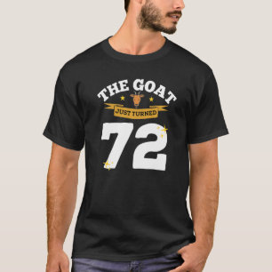 ヤギは72 72誕生日ヤギテーマを回った Tシャツ