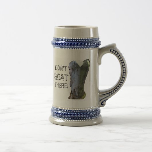 ヤギは「ヤギをそこに置くな！」 ジョッキ (右)