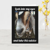 ヤギは「出て**60祝番の**誕生日 カード (黄色い花)