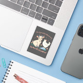 ヤギやニワトリが大好きな女の子 シール (ノートパソコンとiPhone)