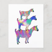 ヤギをテーマにしたおもしろい誕生日パーティーの予算 チラシ (裏面)