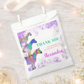 ヤギをテーマにした誕生日パーティーありがとう フェイバーバッグ (クリップ留めされた状態)