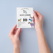 ヤギをテーマにした誕生日パーティーの予算 チラシ (手)