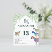 ヤギをテーマにした誕生日パーティーグリーン (スタンド正面)