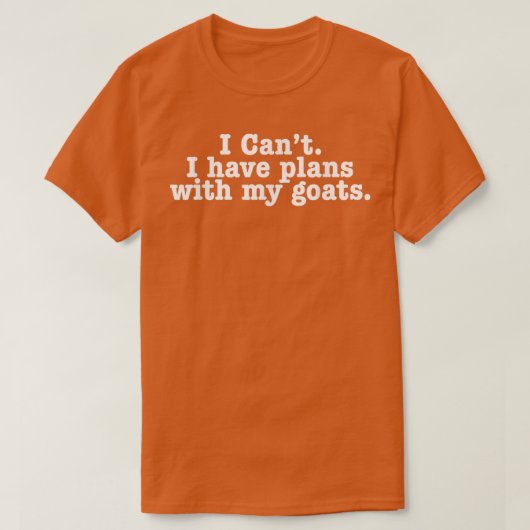 ヤギを内向きにして計画が立てなおもしろいい Tシャツ (デザイン正面)