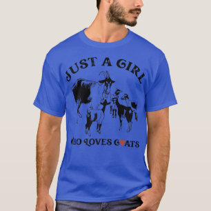 ヤギを愛する女の子だけのファームの女性農家 Tシャツ