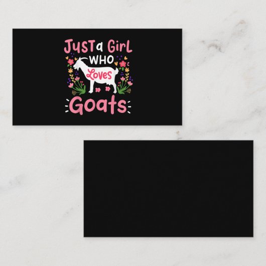 ヤギを愛する女の子 名刺 (正面/裏面)