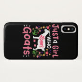 ヤギを愛する女の子 Case-Mate iPhoneケース (裏面(横))