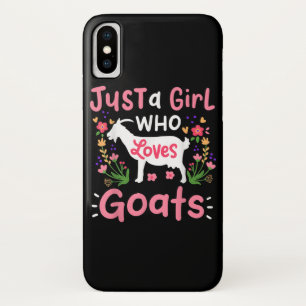 ヤギを愛する女の子 iPhone X ケース
