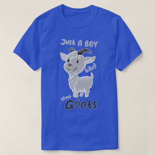 ヤギを愛する少年 Tシャツ (デザイン正面)