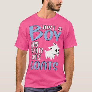 ヤギを本当に愛している少年 Tシャツ