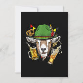 ヤギオクトーバーフェストレデルホセン衣装ギフト 招待状 (正面)