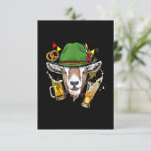 ヤギオクトーバーフェスト·レデルロセンの衣装贈与ドイツ語 出欠カード (スタンド正面)