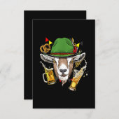 ヤギオクトーバーフェスト·レデルロセンの衣装贈与ドイツ語 出欠カード (正面/裏面)