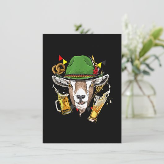 ヤギオクトーバーフェスト·レデルロセンの衣装贈与ドイツ語 招待状 (スタンド正面)