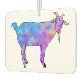 ヤギカラフルの水色 カーエアーフレッシュナー (左)