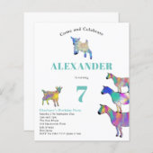 ヤギカラフルス誕生日パーティー (正面/裏面)