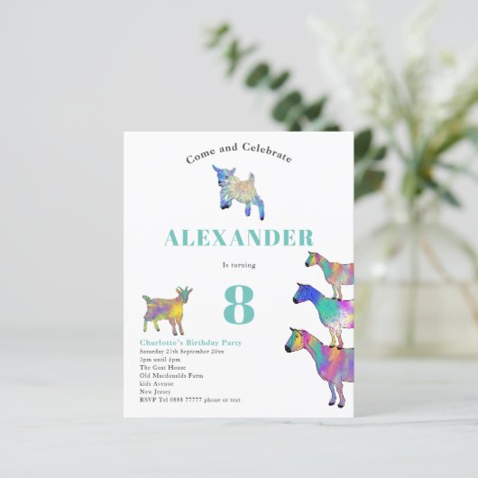 ヤギカラフルツウォーターカラーバースデーパーティー (スタンド正面)