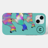 ヤギカラフルツファームアニマルアートモノグラム Case-Mate iPhoneケース (裏面 (横))