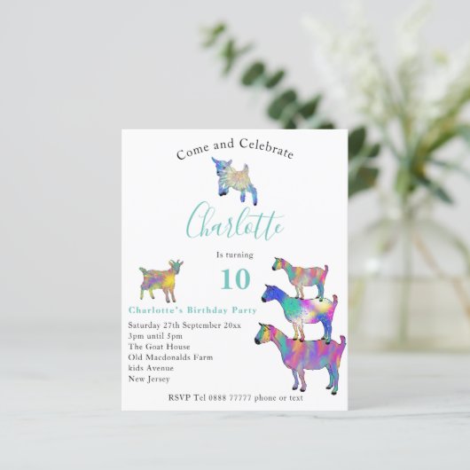 ヤギカラフルツファームアニマル10th誕生日予算 (スタンド正面)