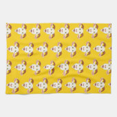 ヤギカラフル恋人 キッチンタオル (横)