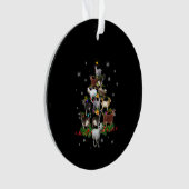 ヤギクリスマスツリー雪山羊クリスマス オーナメント (正面)