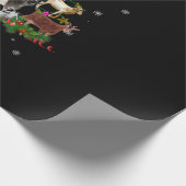 ヤギクリスマスツリー雪山羊クリスマス ラッピングペーパー (角)