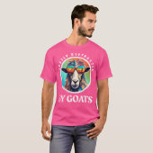 ヤギクールに気を取られやすいヤギ Tシャツ (正面フル)