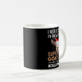 ヤギクールレディーガール農家ヤギおもしろい恋人 コーヒーマグカップ (正面右)