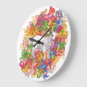 ヤギサイケデリック ラージ壁時計 (傾斜)