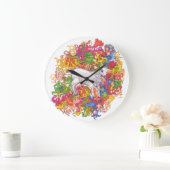 ヤギサイケデリック ラージ壁時計 (ホーム)