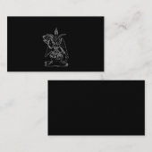 ヤギサタンブラック魔法ルシファーオカルトギフト 名刺 (正面/裏面)