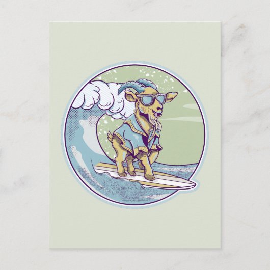 ヤギサーフィン ポストカード (正面)