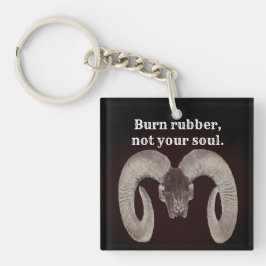 ヤギスカル顔パーソナライズされた、 キーホルダー