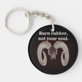 ヤギスカル顔パーソナライズされた、 キーホルダー