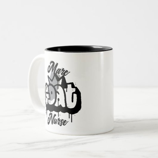 ヤギナースグラフィティスタイル ツートーンマグカップ (正面左)