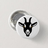 ヤギネットワーク – ヤギのピン 缶バッジ (正面&裏面)