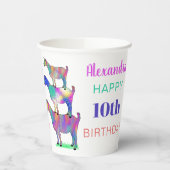 ヤギパーソナライズされたス誕生日パーティー 紙コップ (左)