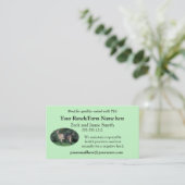 ヤギビジネスはあなた自身の写真及び単語をカード加えます 名刺 (スタンド正面)