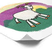 ヤギプリント ポスター (角)