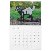 ヤギベビーカレンダー カレンダー (3月 2027)