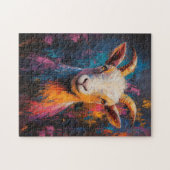 ヤギポップ・アートのアートオイル塗装スタイル ジグソーパズル (横)